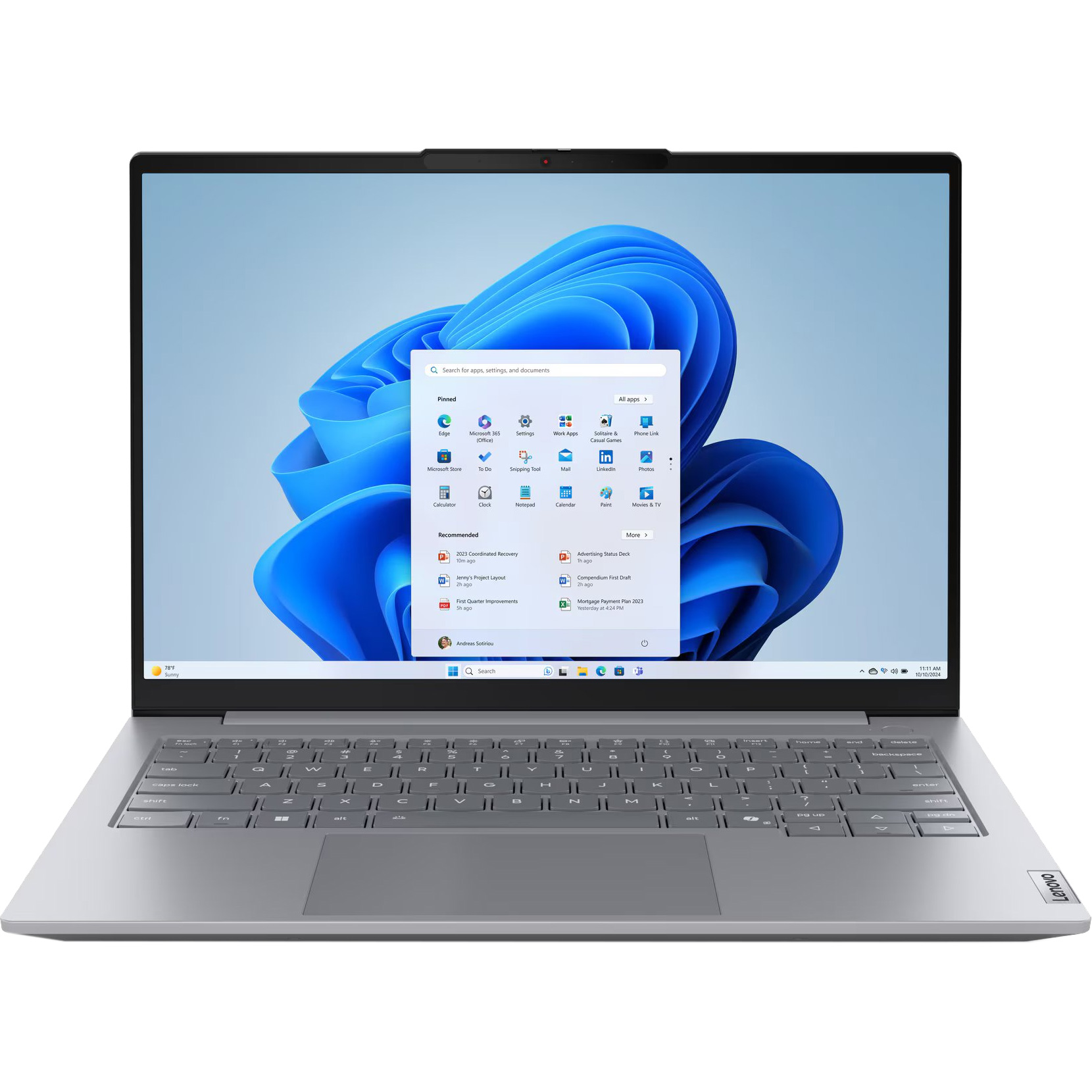 Ноутбук LENOVO ThinkBook 14 G8 IAL Arctic Gray (21SJ007DRA)