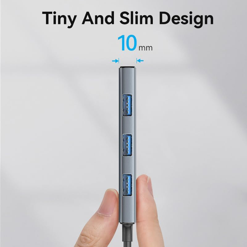 USB-хаб VENTION 6-in-1 USB-C to HDMI/SD/TF/USB3.0x3 Gray (TOOHB)
