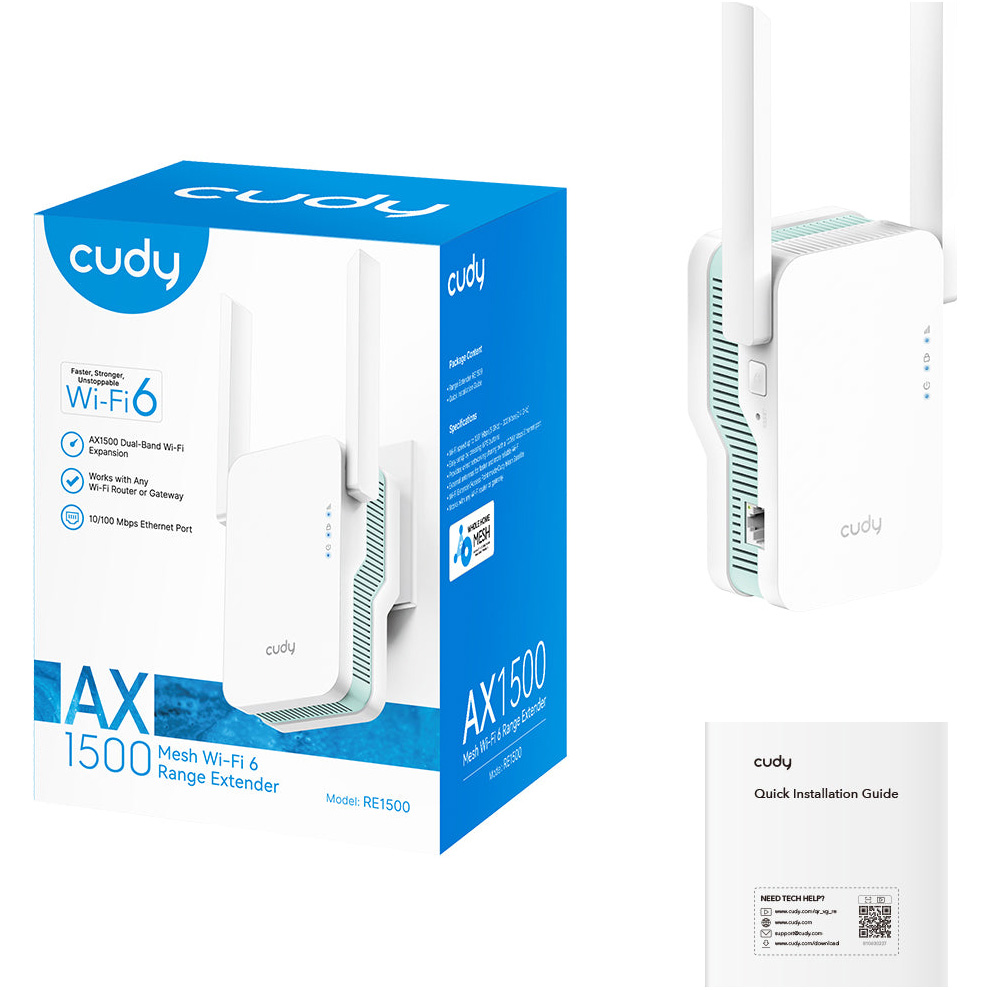 Wi-Fi репитер CUDY RE1500