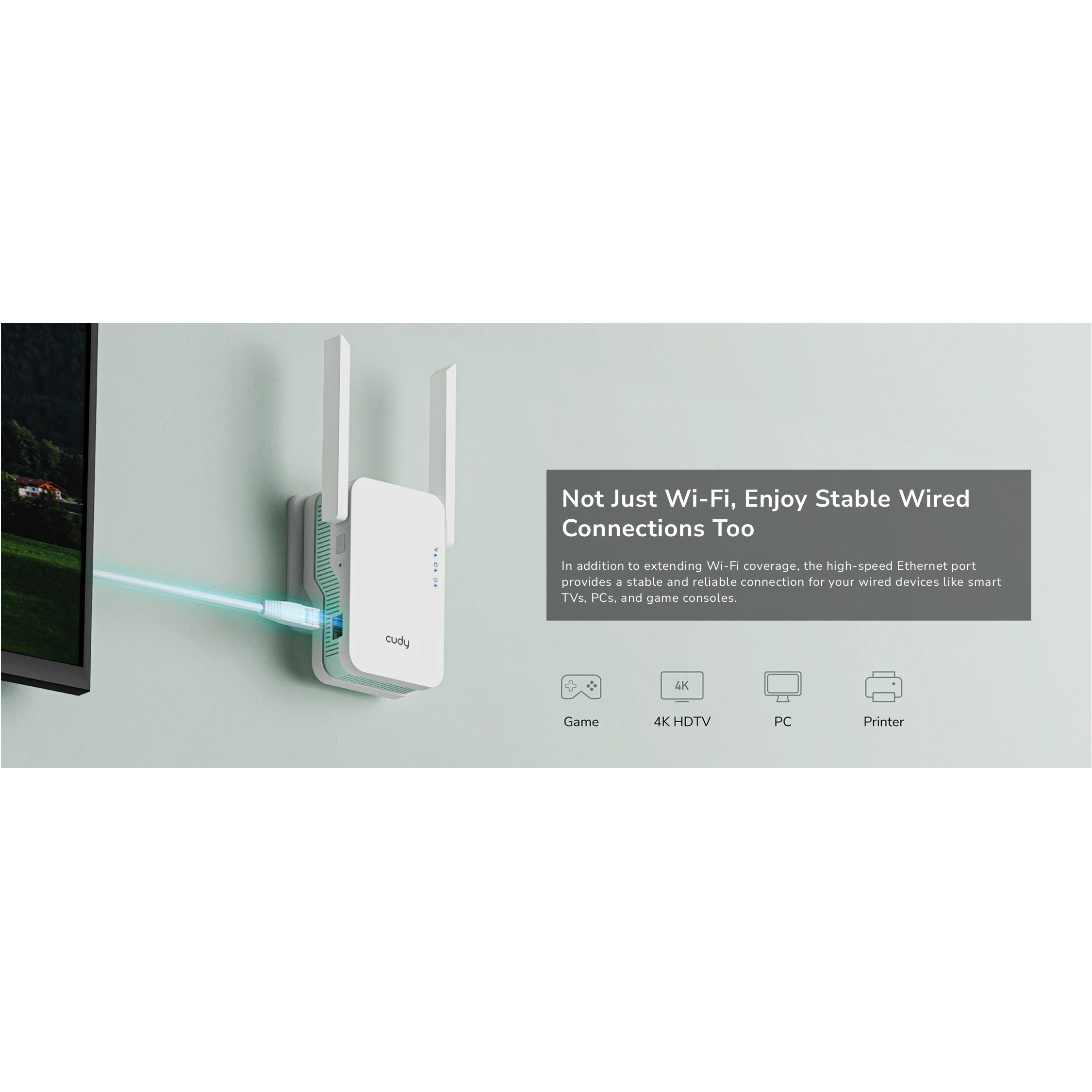 Wi-Fi репитер CUDY RE1500