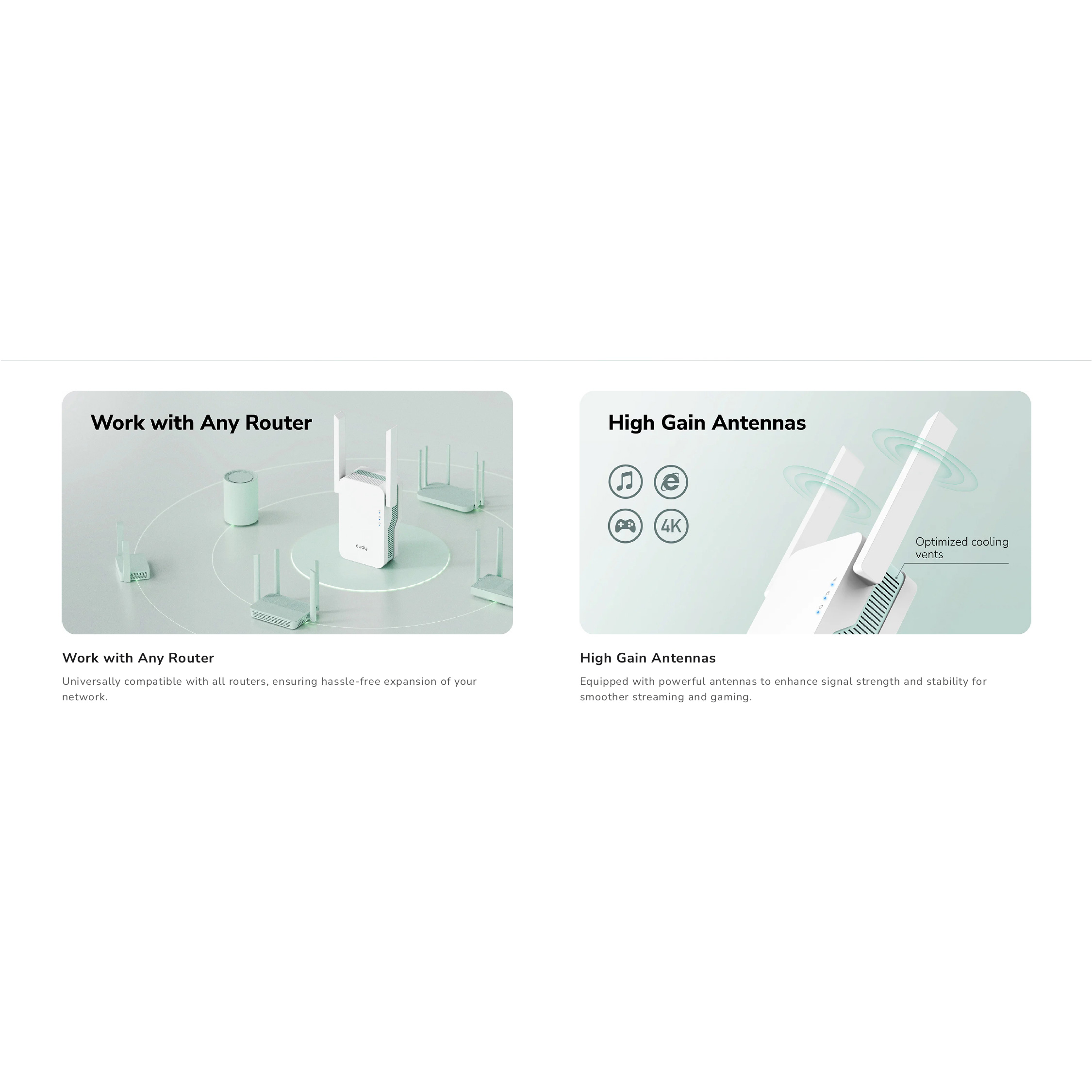 Wi-Fi репитер CUDY RE1500