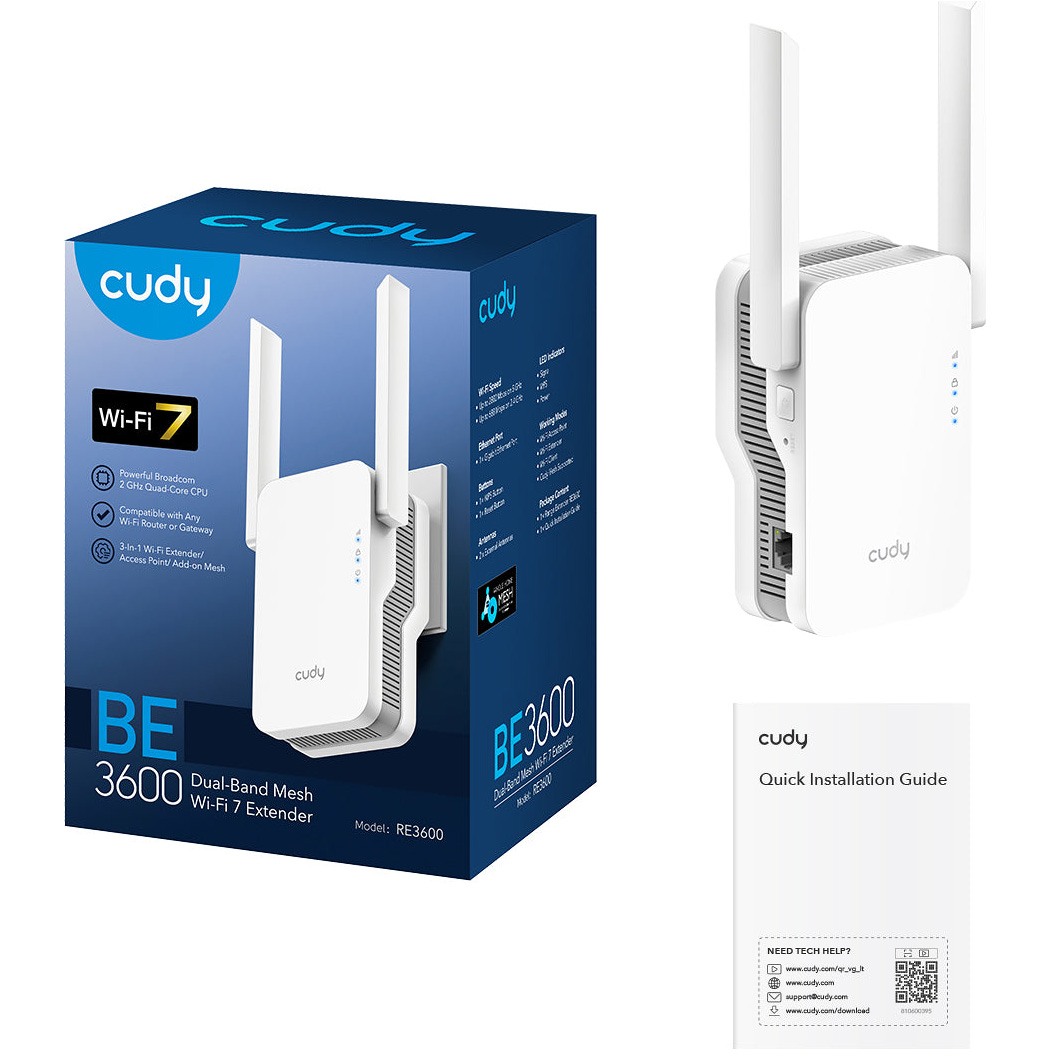 Wi-Fi репитер CUDY RE3600