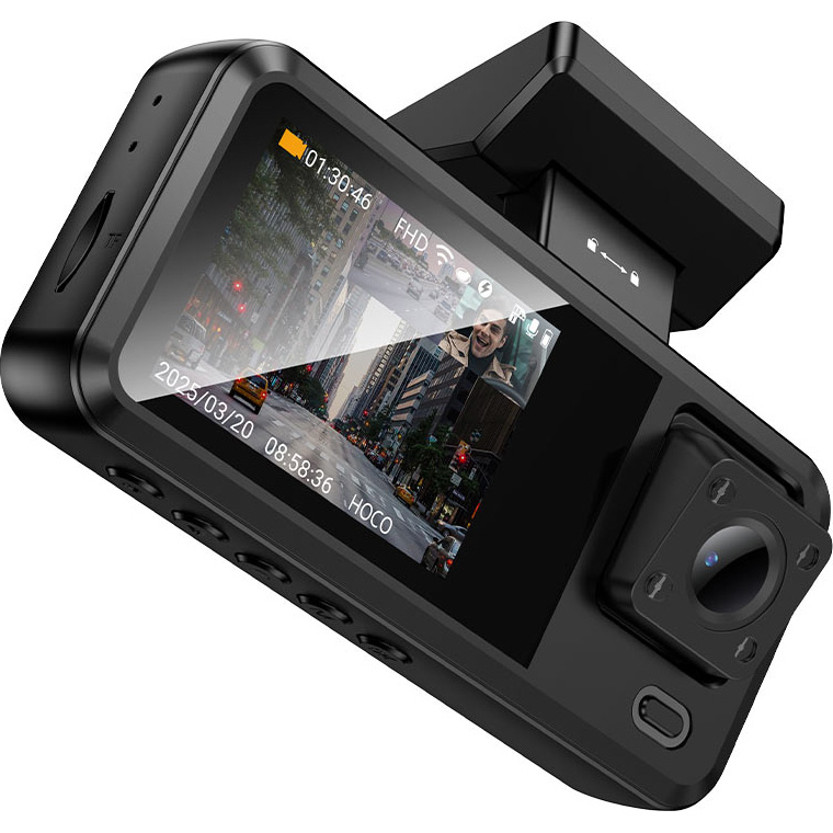 Автомобильный видеорегистратор с камерой заднего вида HOCO DV15 Driving Recorder
