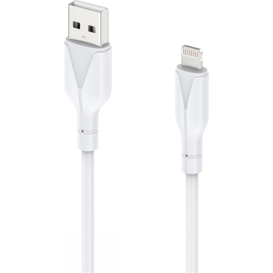 Кабель CHOETECH XAL-0003 USB-A to Lightning 1м White (XAL-0003-WH-V2)