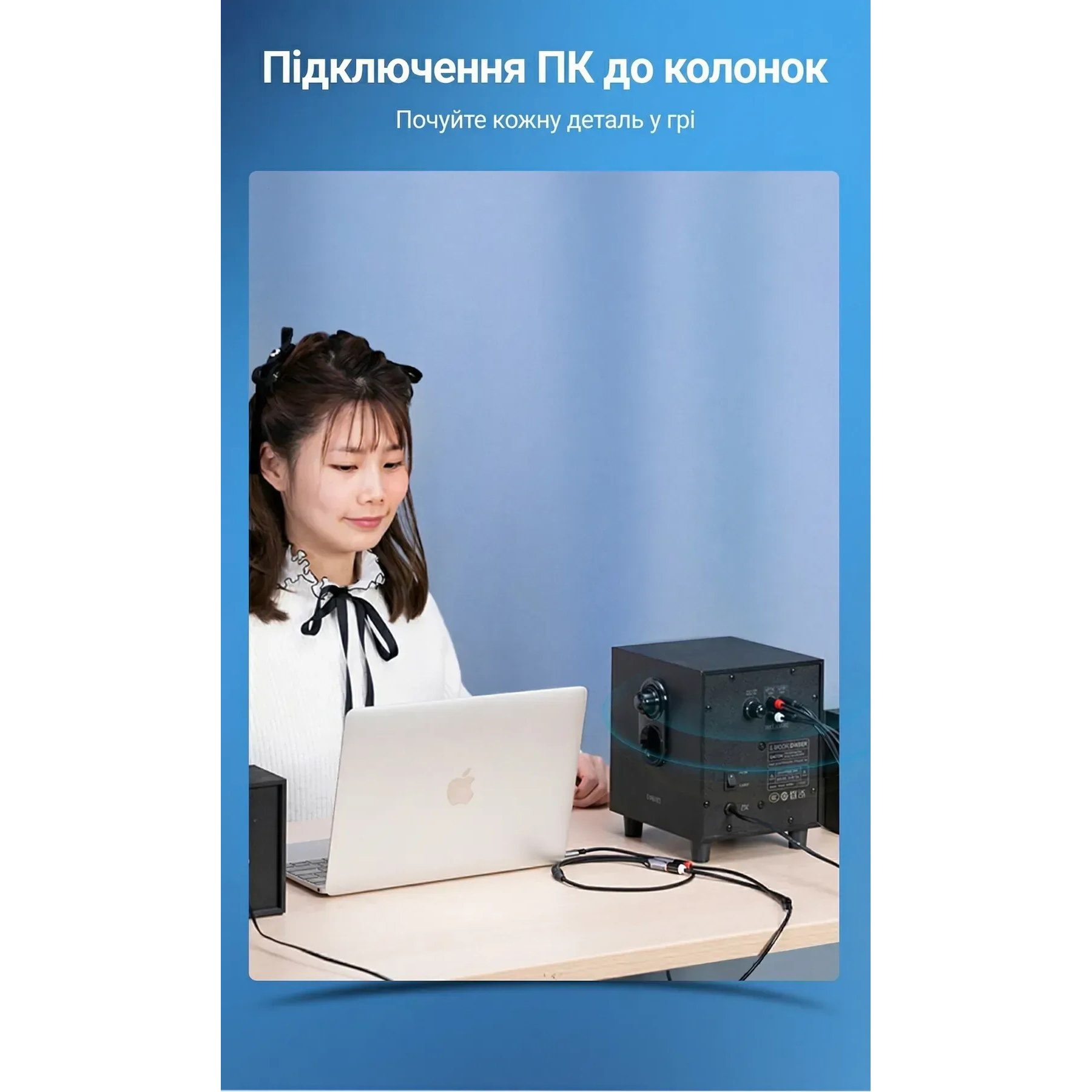 Кабель VENTION USB-C - 2xRCA 0.5м Gray (BGVHD)