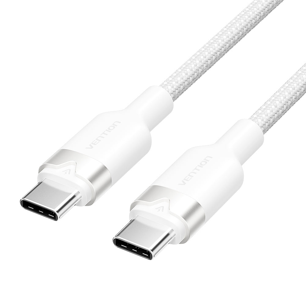 Кабель VENTION USB2.0 Type-C to Type-C PD 60W 3A 1м White (TRDWF)