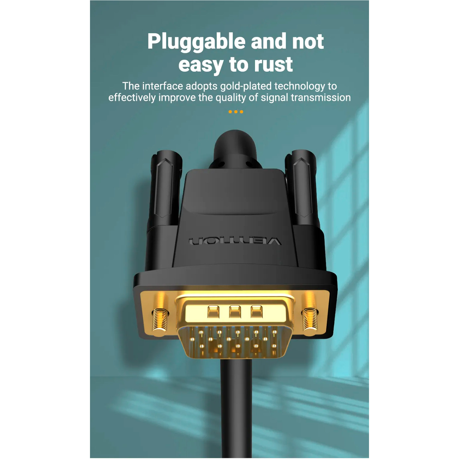 Кабель VENTION VGA 25м Black (DAEBS)
