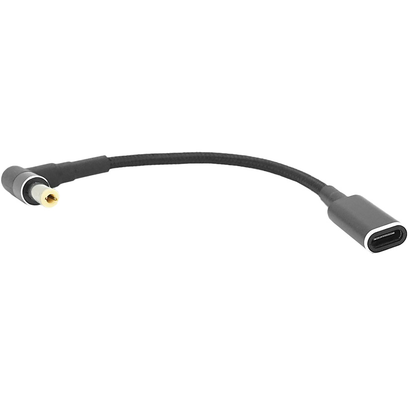 Кабель-перехідник живлення VOLTRONIC Type-C(F) to 5.5*2.5(M) + 12 перехідників, 100W 0.2м (YT46635)