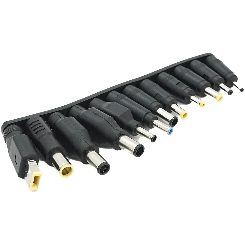 Кабель-перехідник живлення VOLTRONIC Type-C(F) to 5.5*2.5(M) + 12 перехідників, 100W 0.2м (YT46635)