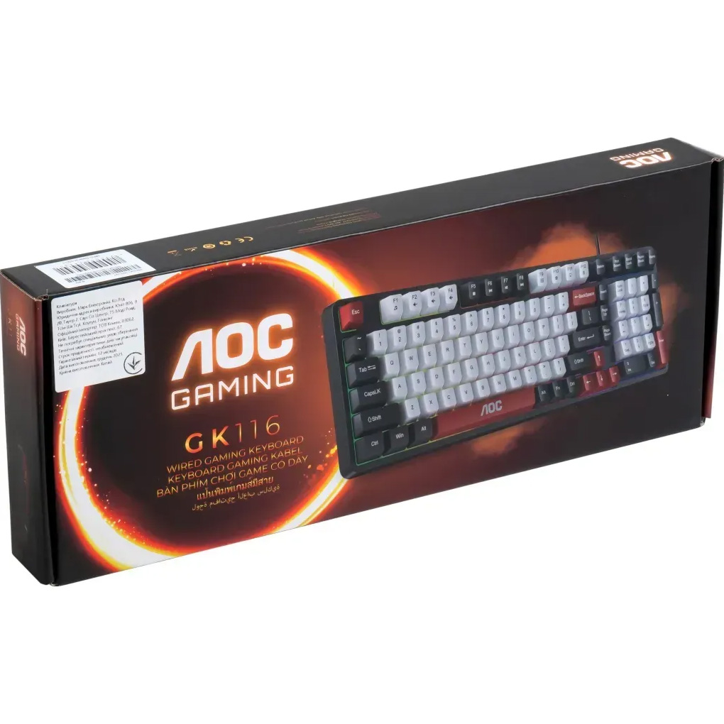 Клавіатура AOC GK116B Gaming LED Black