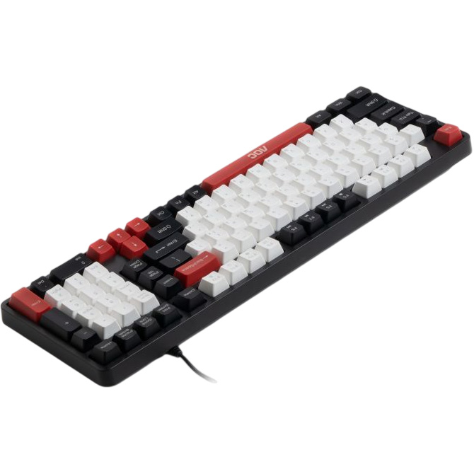 Клавіатура AOC GK116H1 Gaming LED White/Red/Black