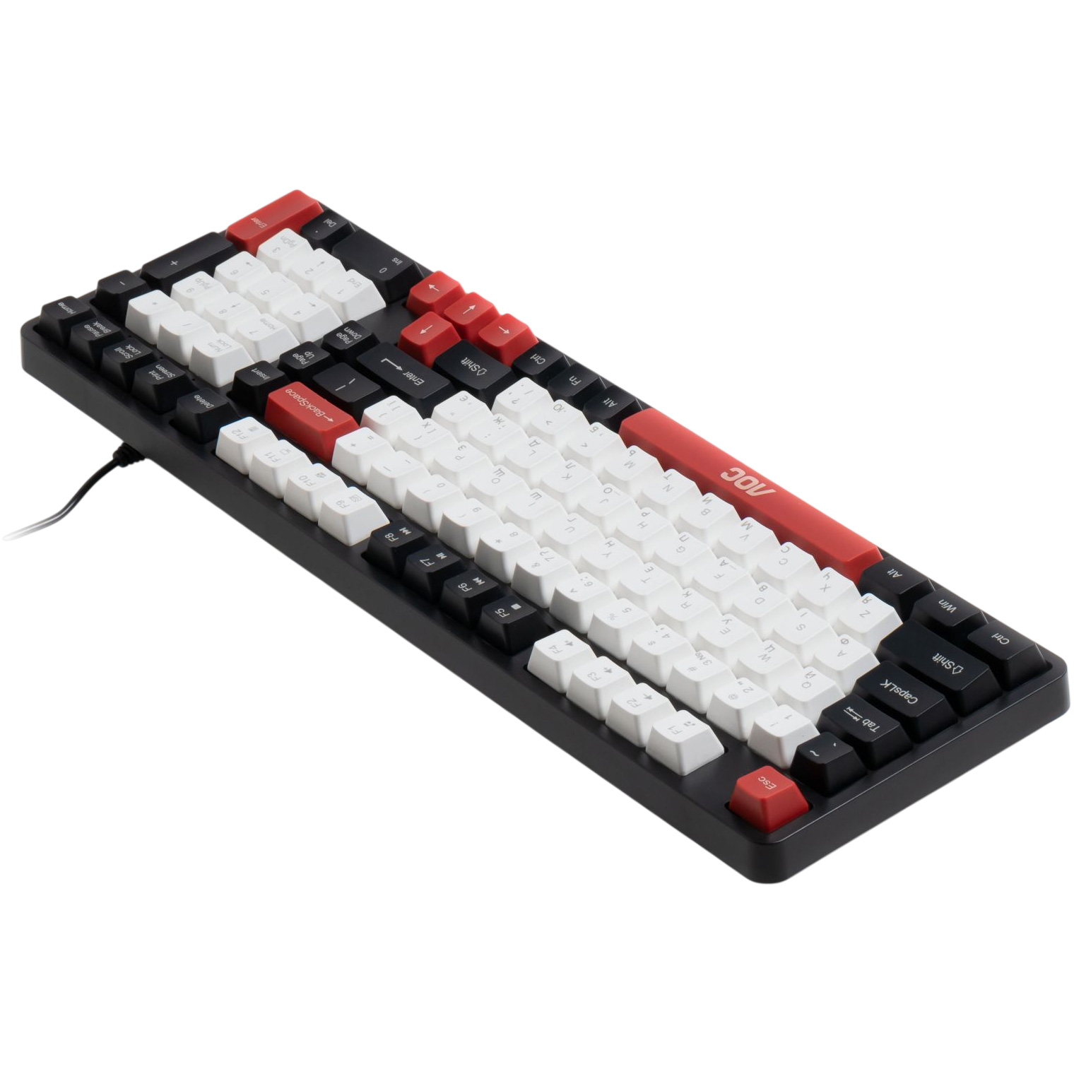 Клавіатура AOC GK116H1 Gaming LED White/Red/Black