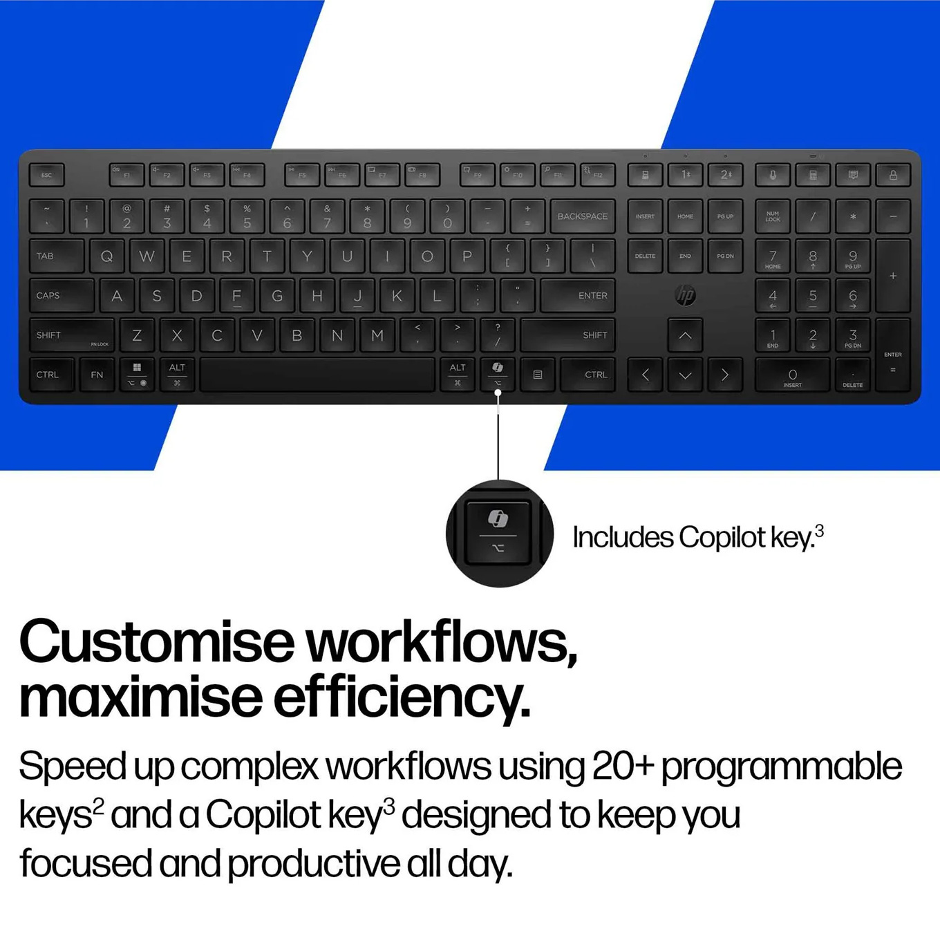 Клавіатура бездротова HP 490K Multi-Device Dual-Mode (BD5F4AA)
