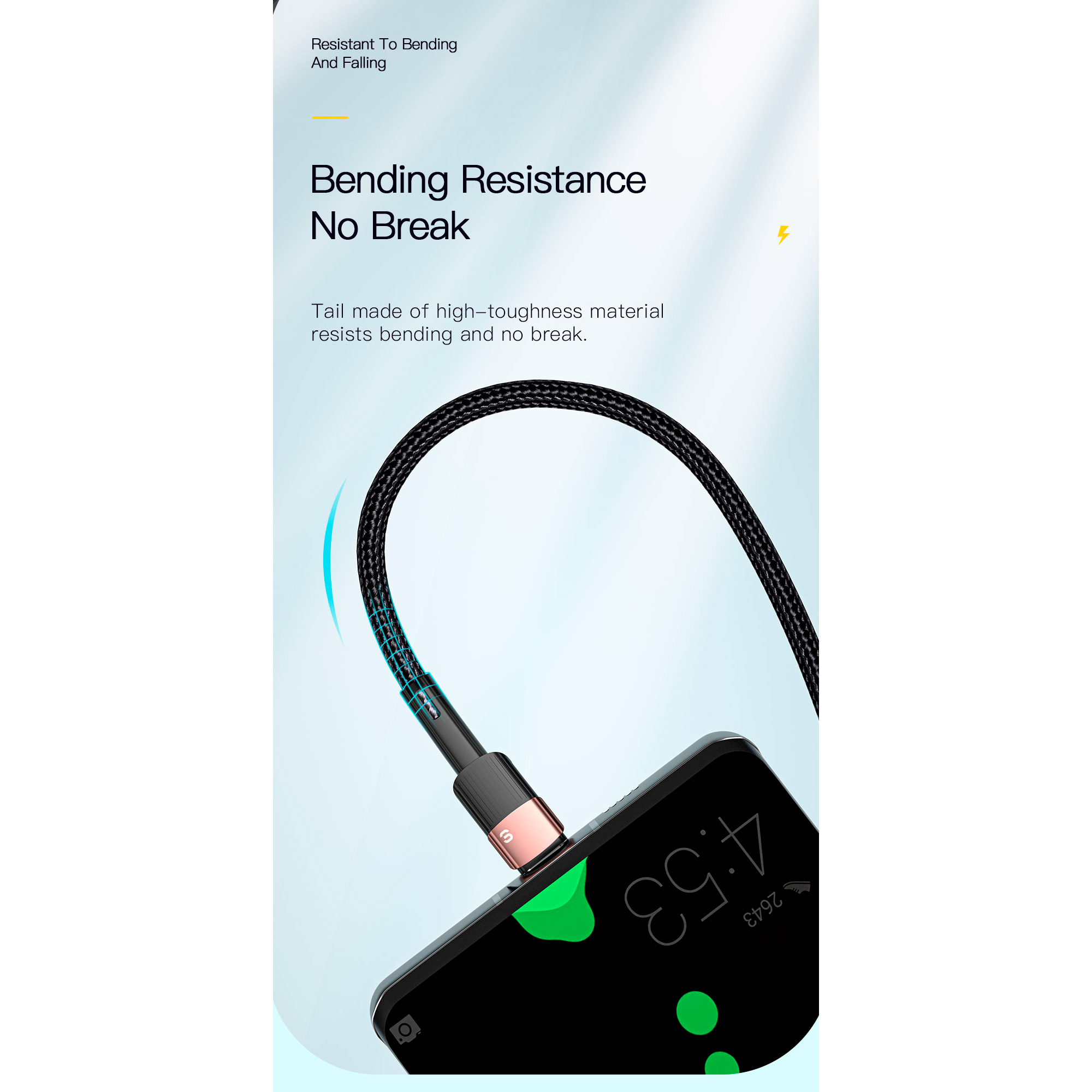 Кабель ESSAGER Star Fast Charging Data Cable 7A USB-A to Type-C 1м Black (EXCT-XC01)