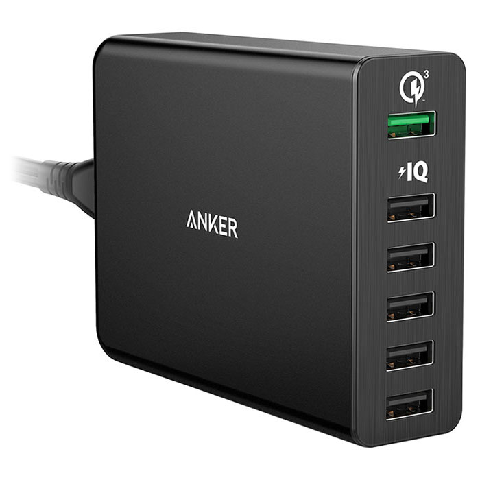 Зарядное устройство ANKER PowerPort+ 6 Black (A2063L11)