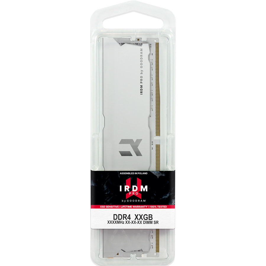 Модуль пам'яті GOODRAM IRDM Pro DDR4 4000MHz 16GB Hollow White (IRP-W4000D4V64L18/16G_BULK)