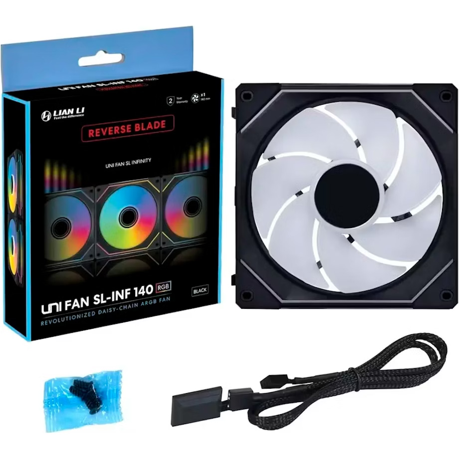 Вентилятор LIAN LI Uni Fan SL-Infinity Wireless 140 Reverse Blade Black (G99.14RSLIN1W1B.00)