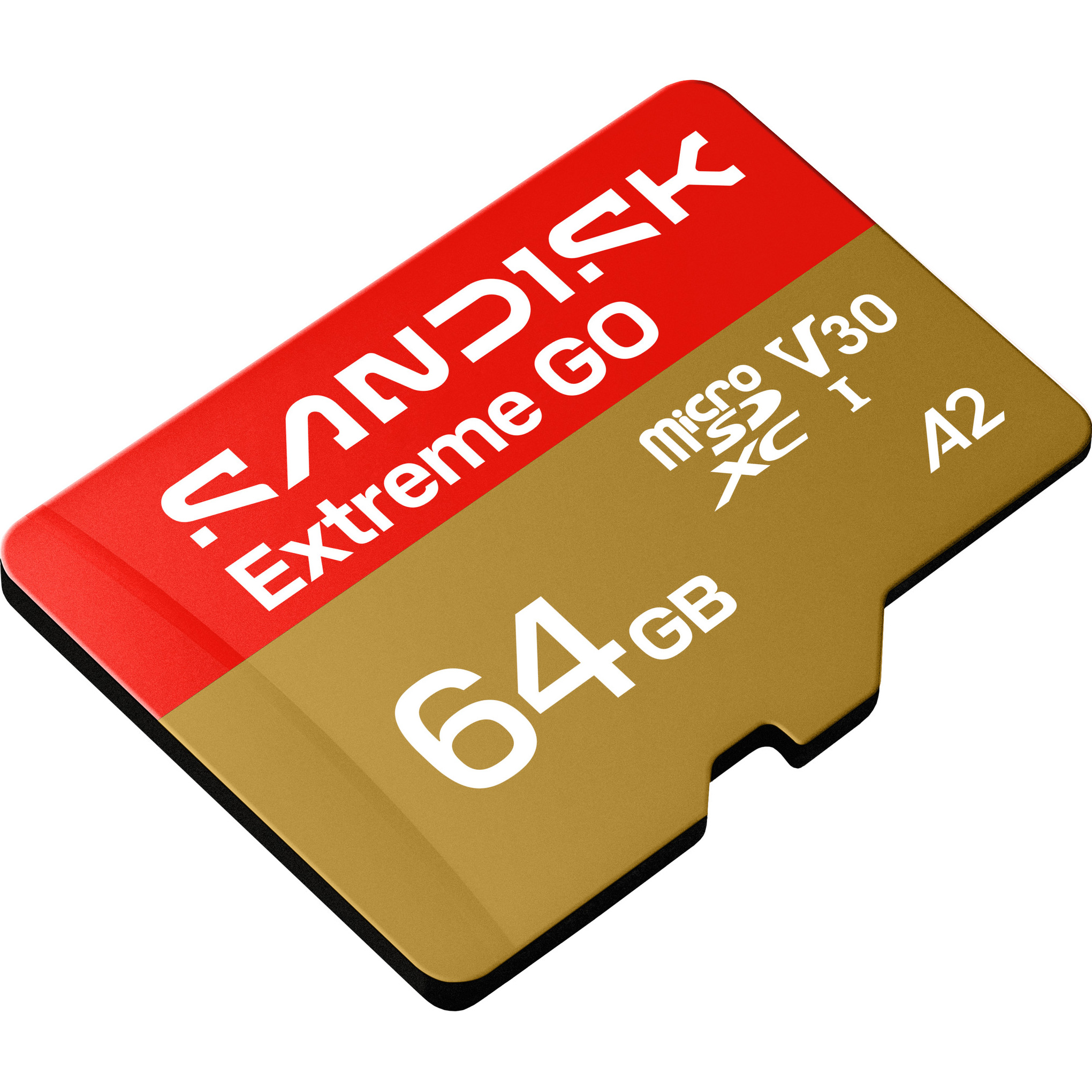 Карта пам'яті SANDISK microSDXC Extreme Go 64GB UHS-I U3 V30 A2 Class 10 (SDSQXGN-064G-GN6MN)
