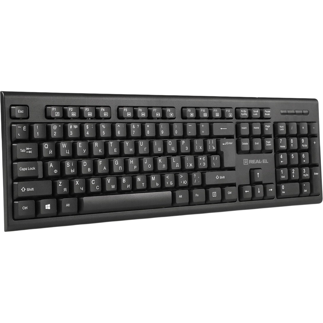 Клавіатура REAL-EL RK-507 Black (EL123100050)