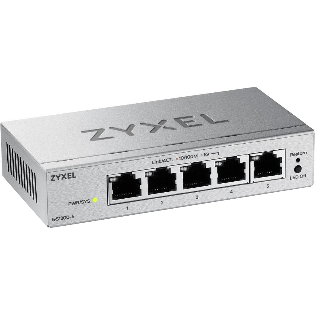 Коммутатор ZYXEL GS1200-5 v3 (GS1200-5V3-EU0101F)