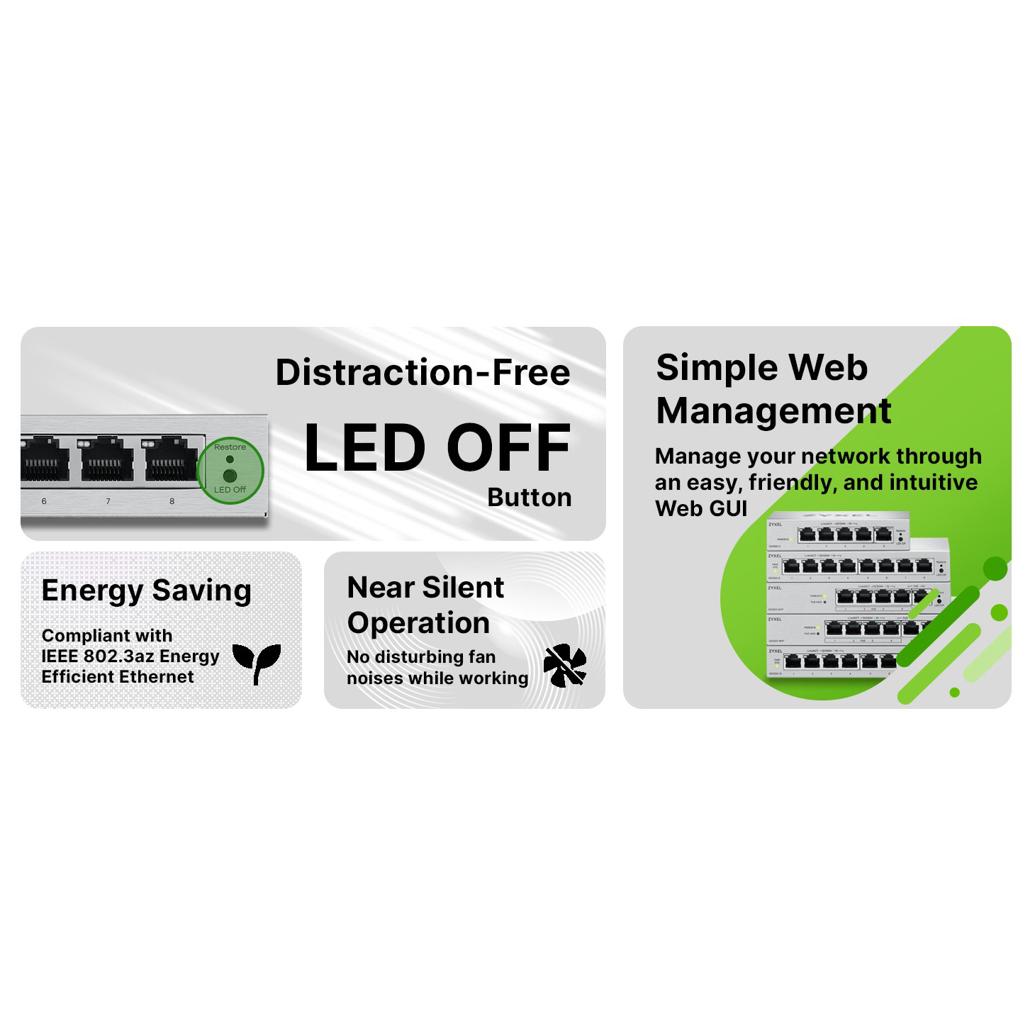 Коммутатор ZYXEL GS1200-5 v3 (GS1200-5V3-EU0101F)