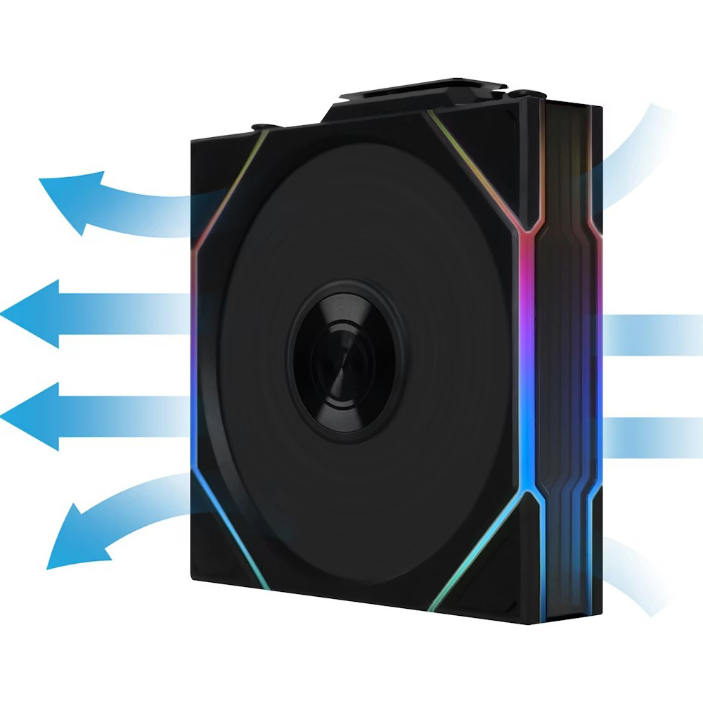 Комплект вентиляторів LIAN LI Uni Fan TL Wireless 120 Revers Blade w/controller Black 3-Pack (G99.12RTL1W3B.00)