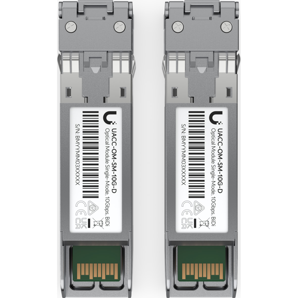 Модуль UBIQUITI UACC-OM-SM-10G-D-2 SFP+ 10GbE Tx1310/Rx1310 10km SM LC Duplex