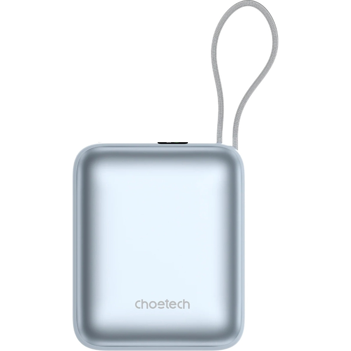 Повербанк CHOETECH B832 1xUSB-C, PD3.0, with built-in cable USB-C, 35W 10000mAh Light Blue