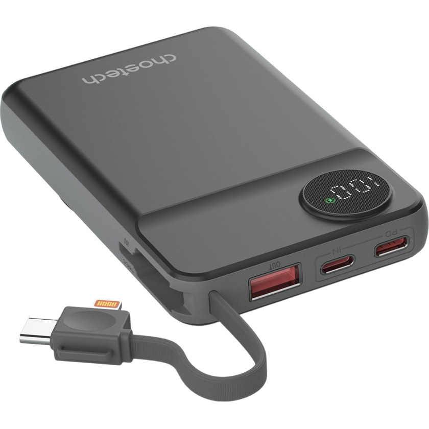 Повербанк з бездротовою зарядкою CHOETECH B695 Magnetic Wireless 22.5W 2xUSB-C, 1xUSB-A 10000mAh