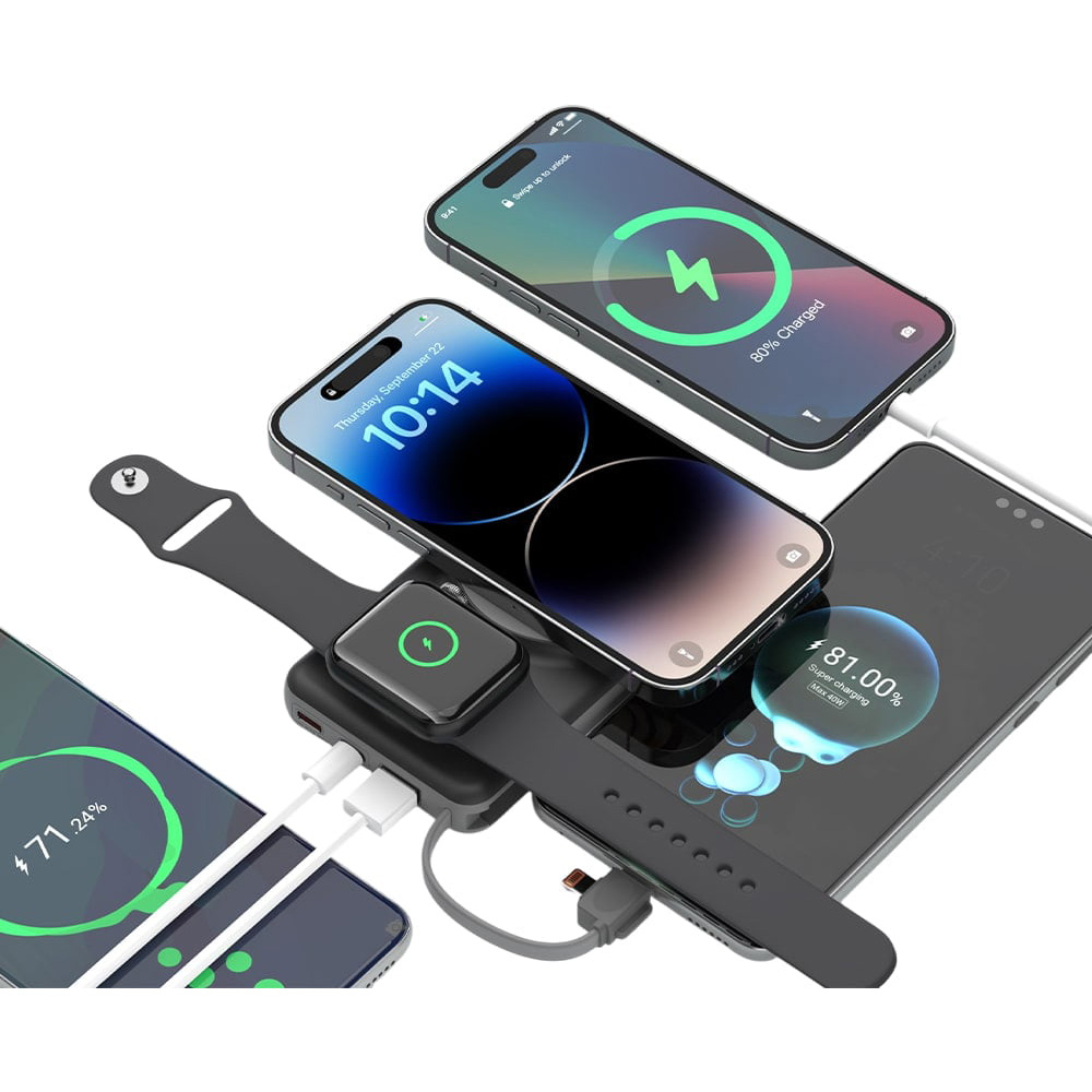 Повербанк з бездротовою зарядкою CHOETECH B695 Magnetic Wireless 22.5W 2xUSB-C, 1xUSB-A 10000mAh