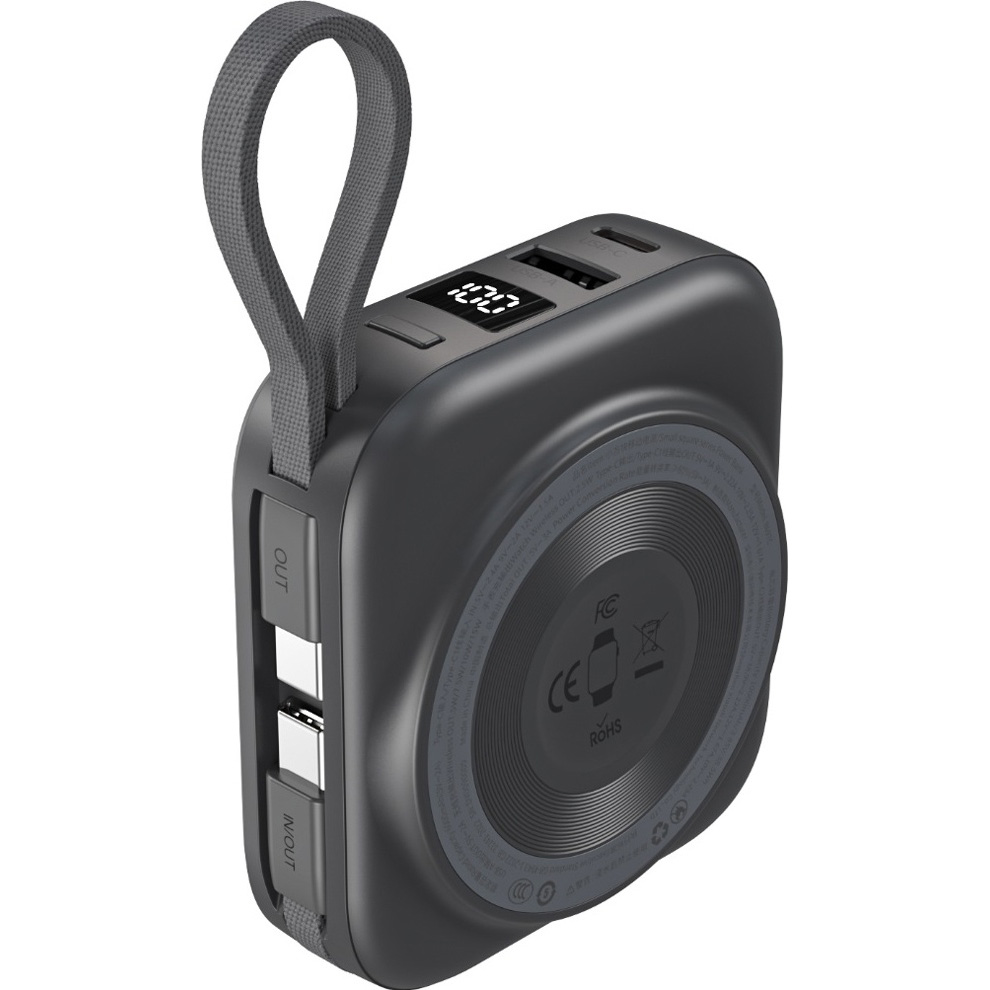 Повербанк з бездротовою зарядкою CHOETECH B697C Magnetic Wireless 22.5W 1xUSB-C, 1xUSB-A 10000mAh Black
