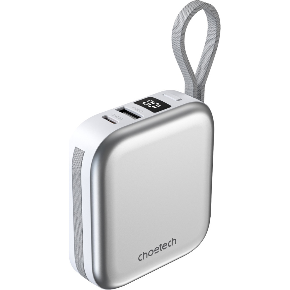 Повербанк з бездротовою зарядкою CHOETECH B697C Magnetic Wireless 22.5W 1xUSB-C, 1xUSB-A 10000mAh White
