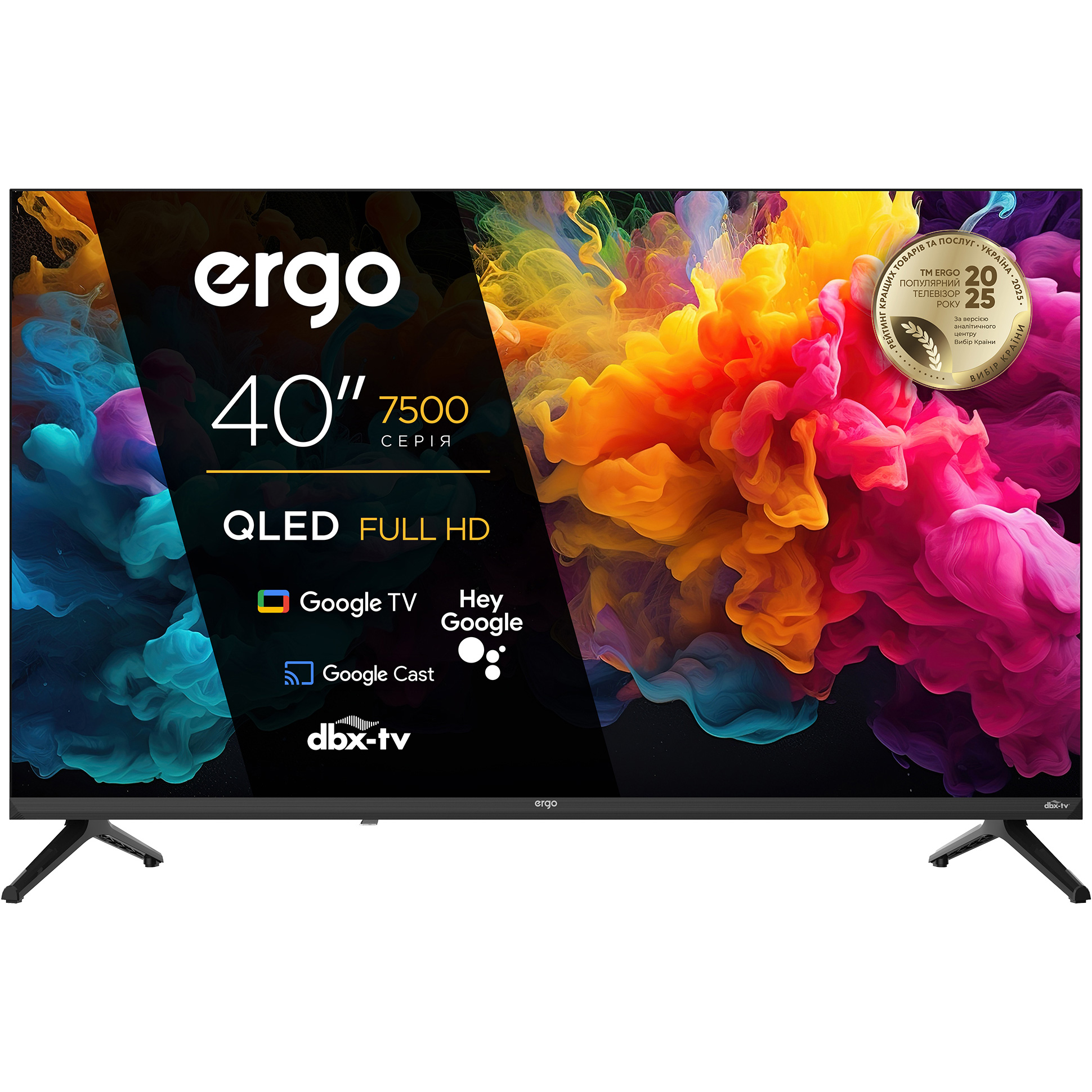 Телевізор ERGO 40" QLED 40JFQ7500