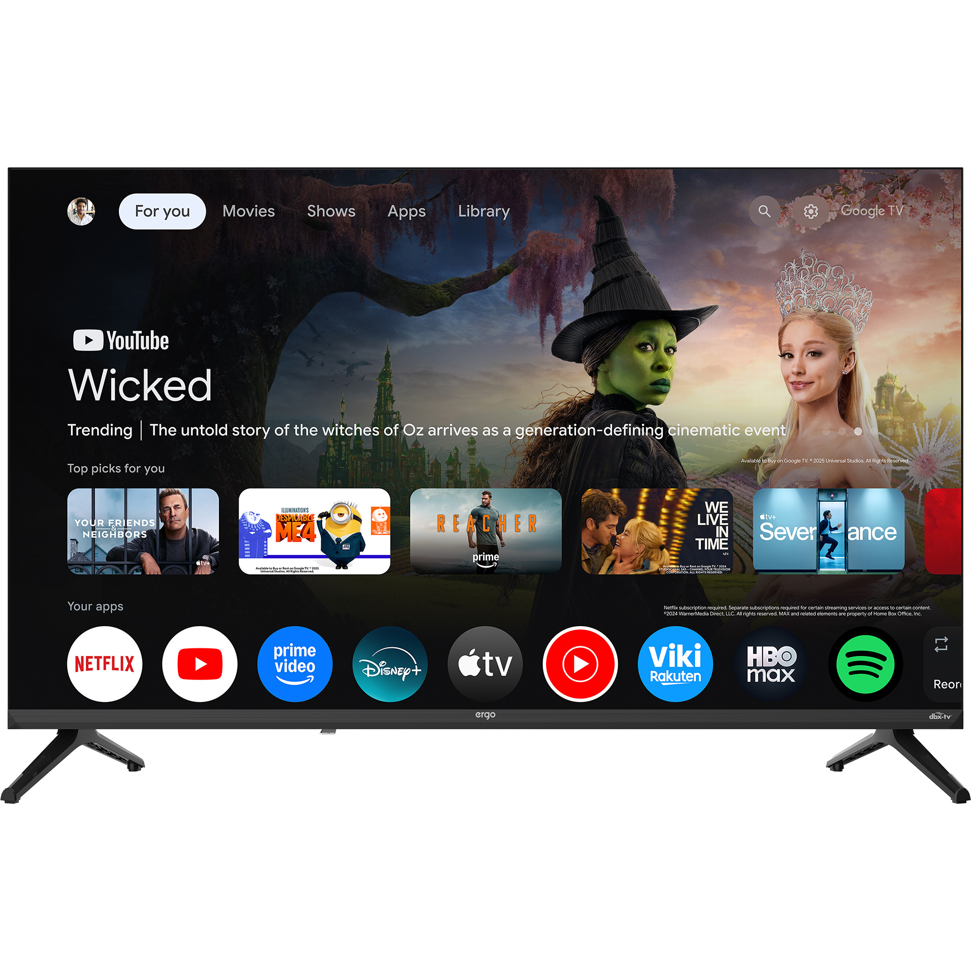 Телевізор ERGO 40" QLED 40JFQ7500