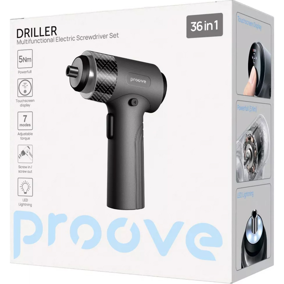 Электроотвёртка PROOVE Driller 36-in-1