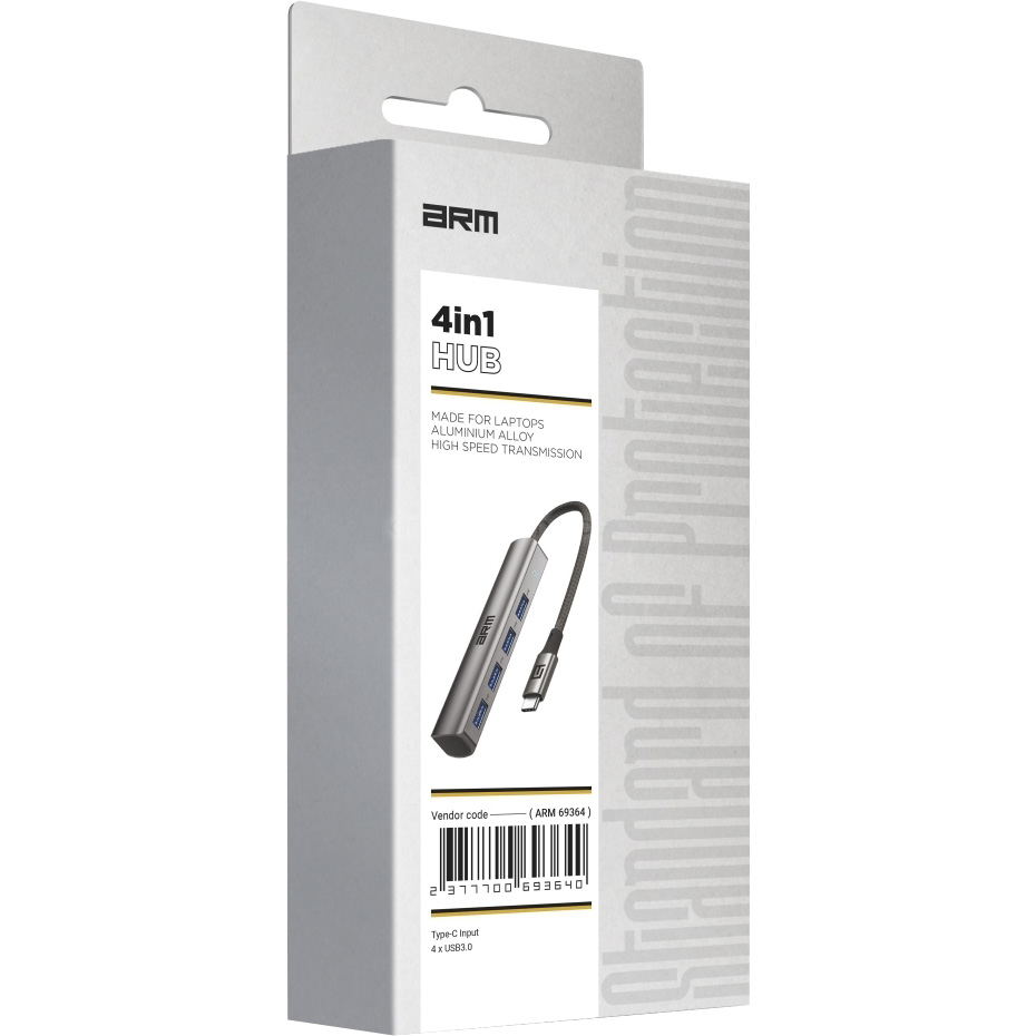 USB-хаб ARMORSTANDART 4-in-1 USB-C to 4xUSB3.0