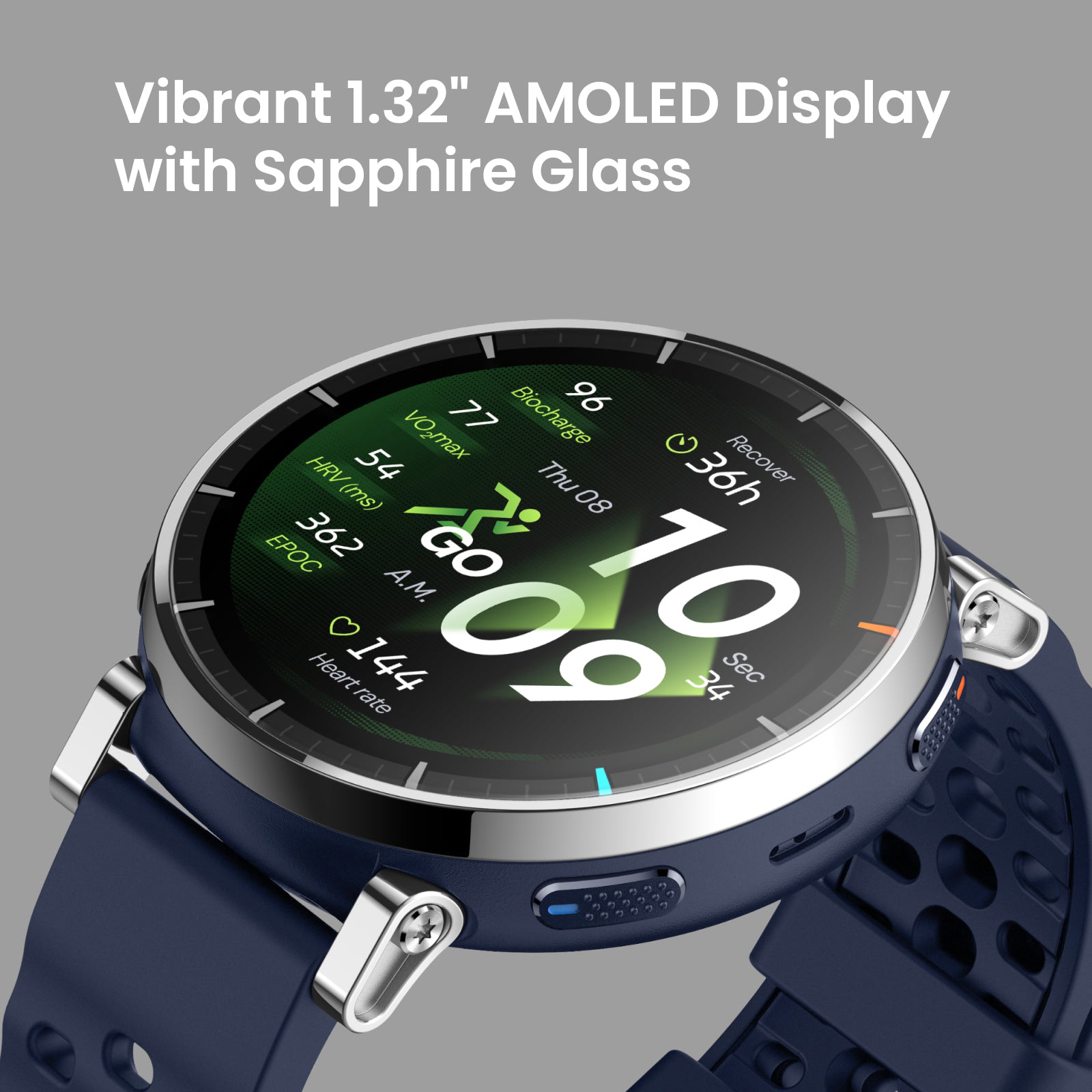Смарт-годинник AMAZFIT Active 3 Premium Atlas Blue (W2559GL2N)