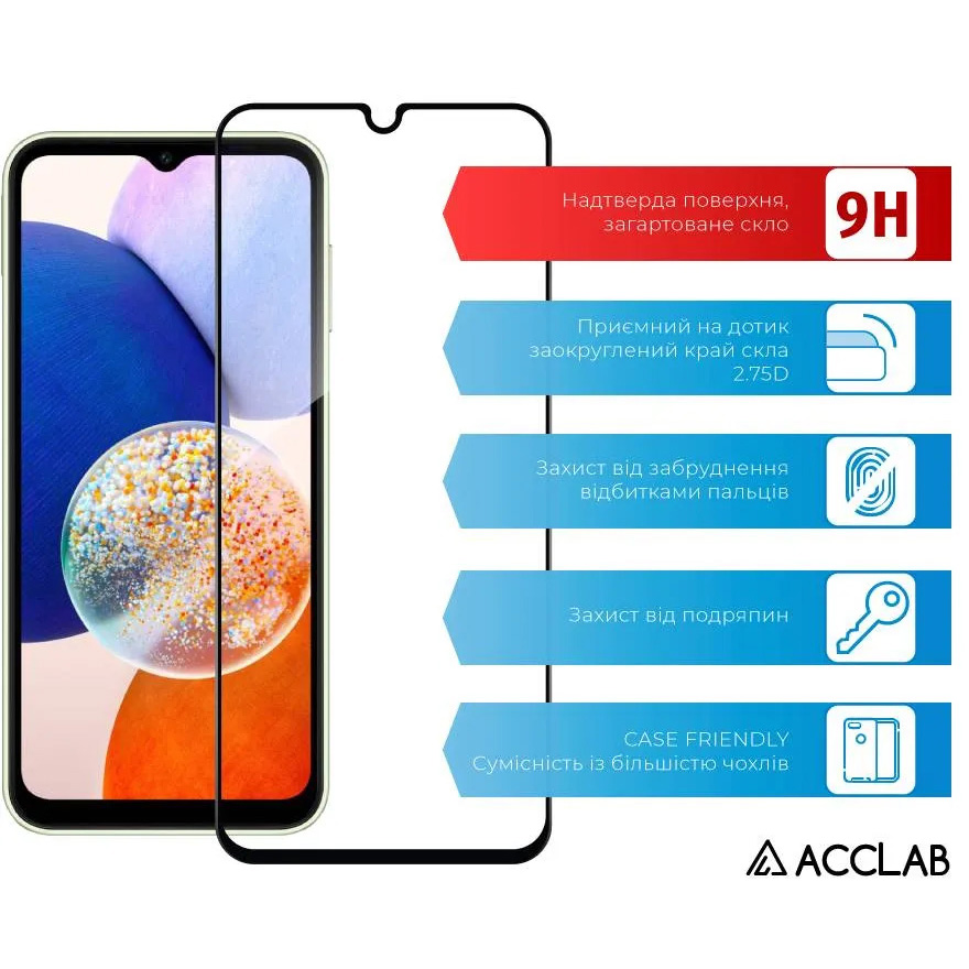 Захисне скло ACCLAB Full Glue для Galaxy A14
