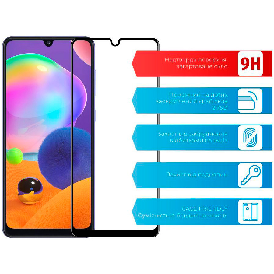 Захисне скло ACCLAB Full Glue для Galaxy A31
