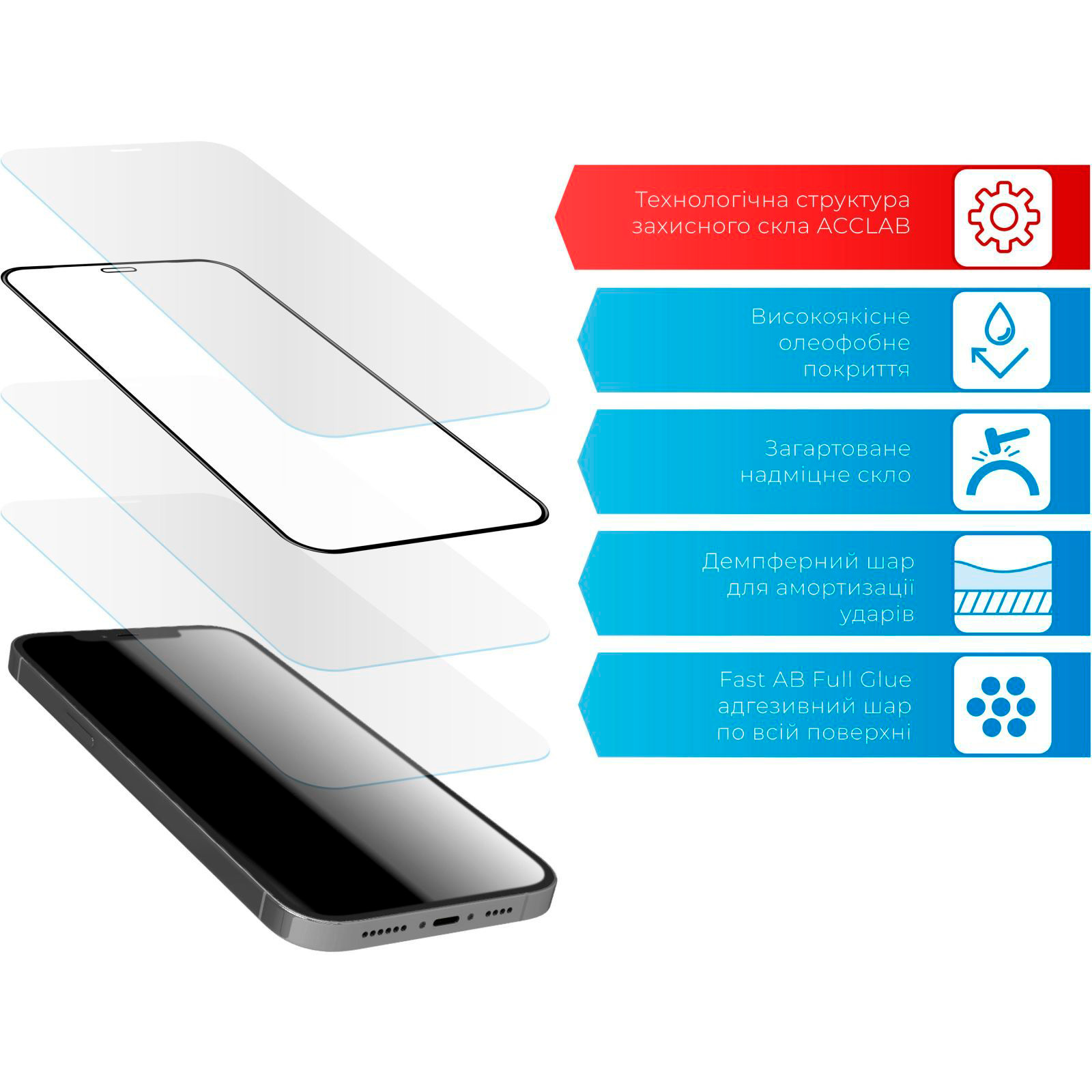 Захисне скло ACCLAB Full Glue для Galaxy A31