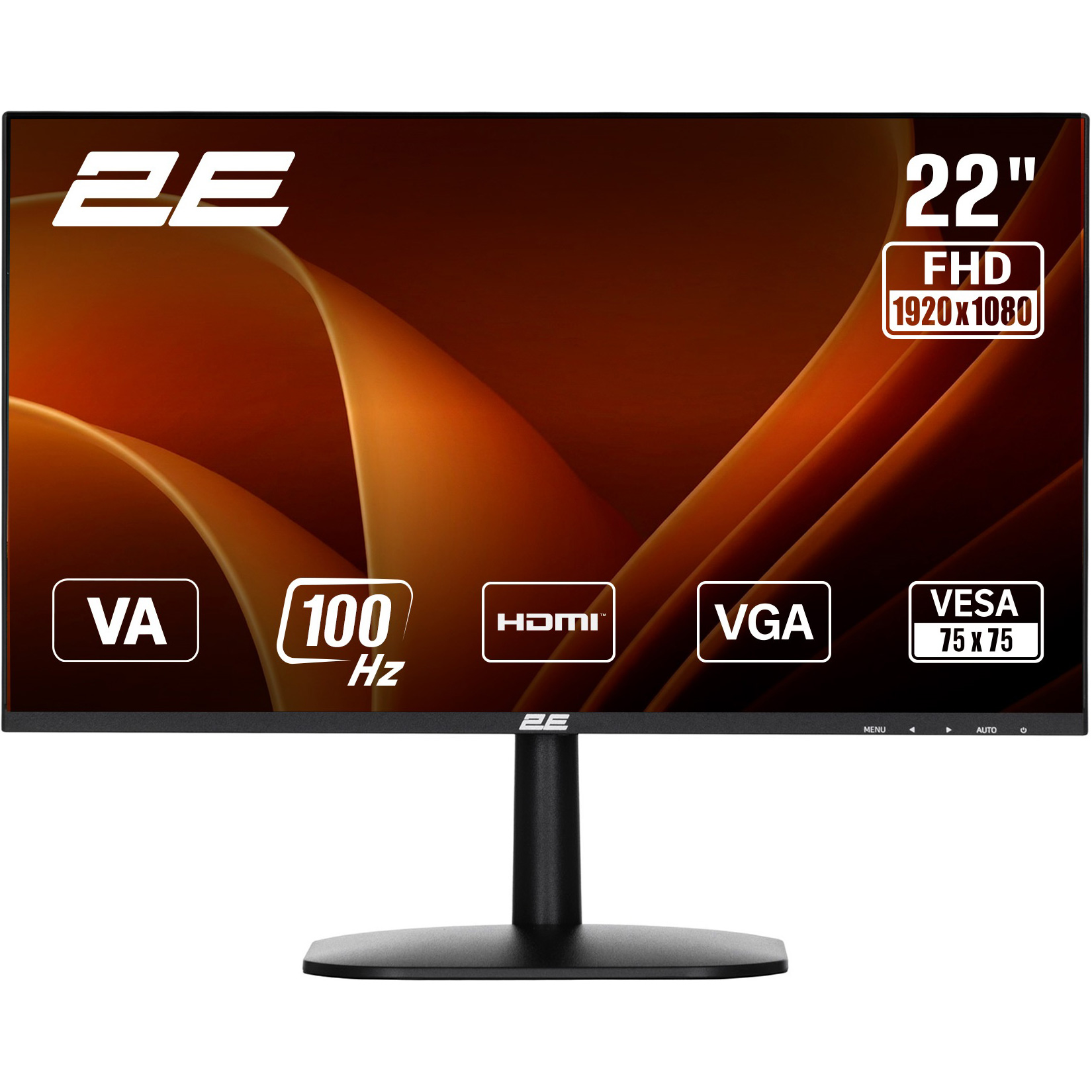 Монітор 21.5" 2E A2225B (2E-A2225B-01.EU)