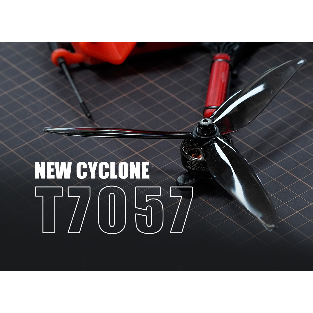 Комплект пропеллеров FOXEER DALprop New Cyclone T7057 3-Blade 2СW+2CCW Transparent Black (MR1716)