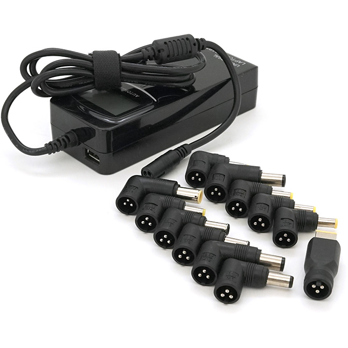 Блок живлення VOLTRONIC Universal Laptop Adaptor, LCD, 8connectors, 90W (YT-UB90W)