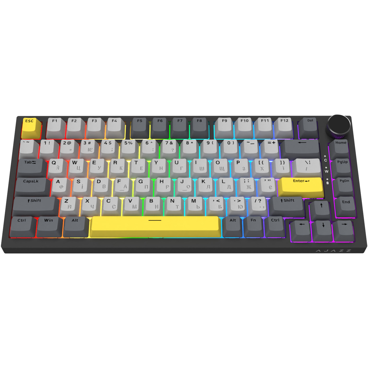 Клавіатура AJAZZ AK820 Sea Salt Switch Black/Gray/Yellow