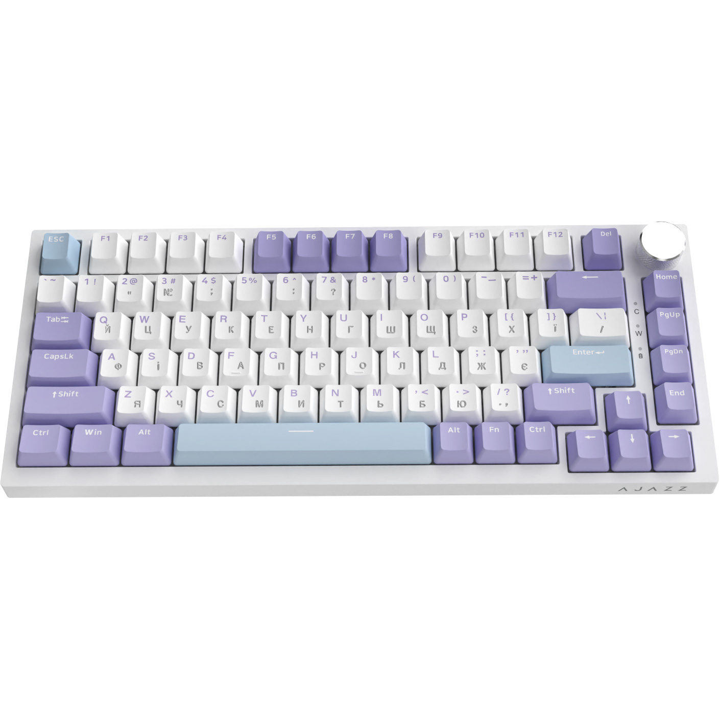 Клавіатура AJAZZ AK820 Sea Salt Switch Purple/White/Blue