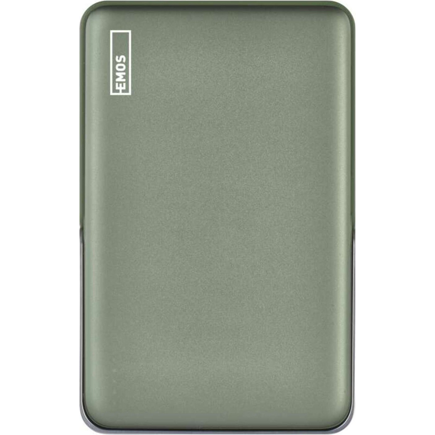 Повербанк с беспроводной зарядкой EMOS B0552AG 20W 10000mAh Alpine Green