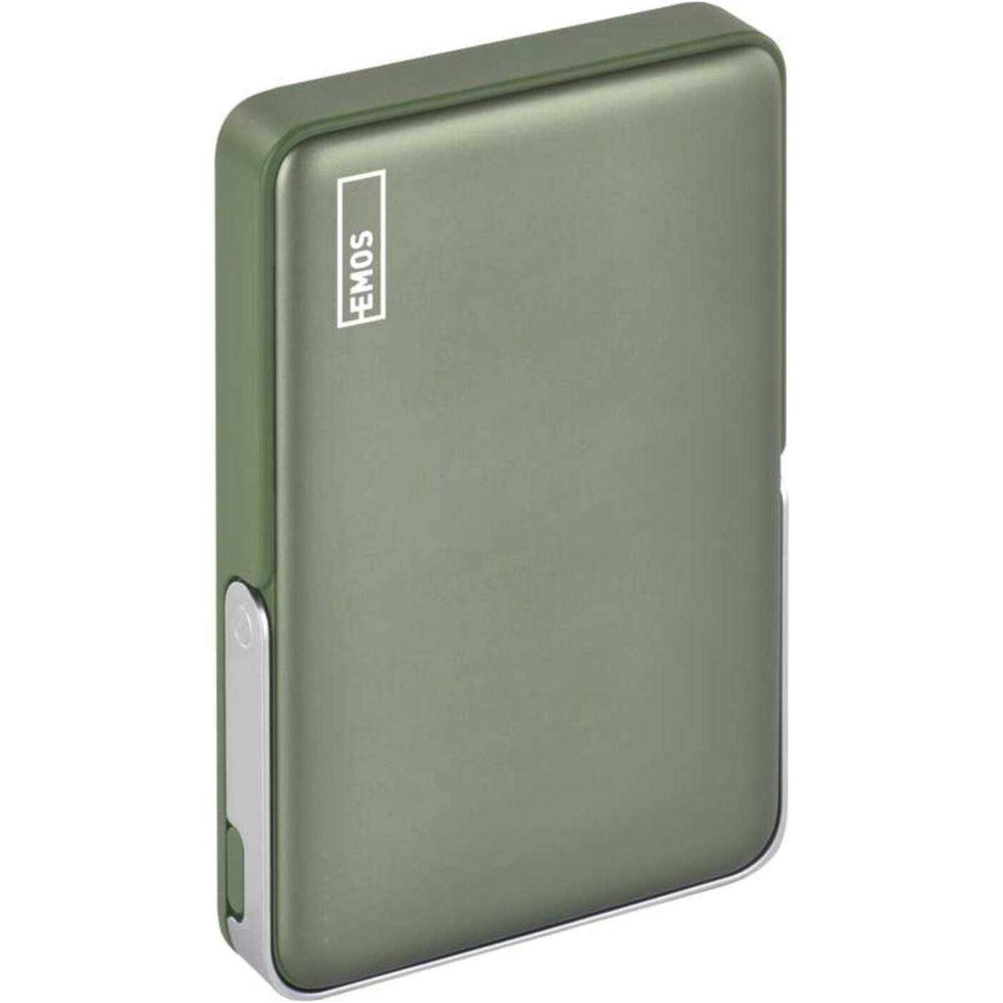 Повербанк с беспроводной зарядкой EMOS B0552AG 20W 10000mAh Alpine Green