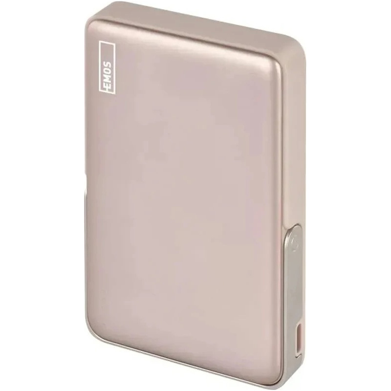 Повербанк с беспроводной зарядкой EMOS B0552RG 20W 10000mAh Rose Gold