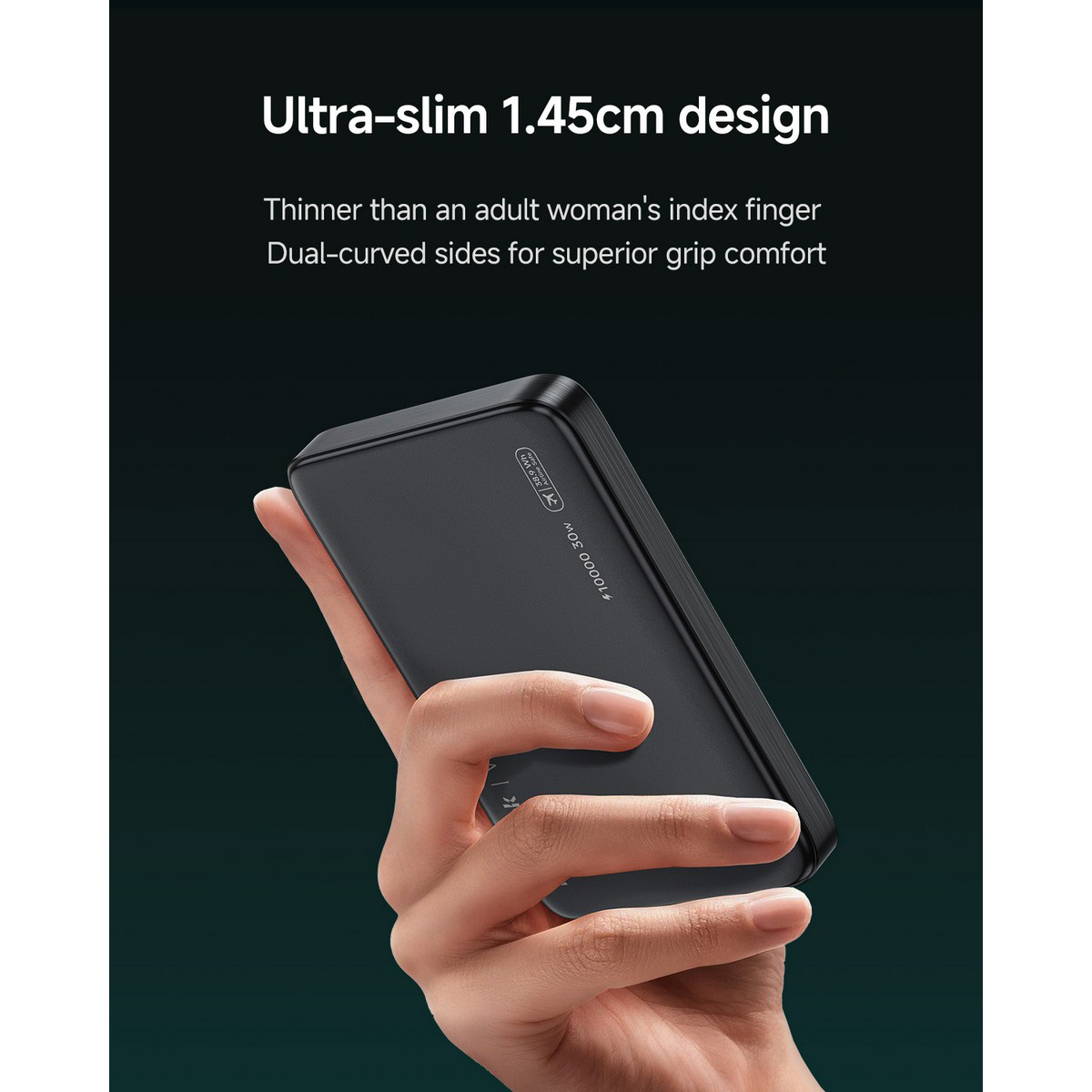 Повербанк з бездротовою зарядкою MiiiW Neoseek W310 Air 33W 10000mAh Titanium Black