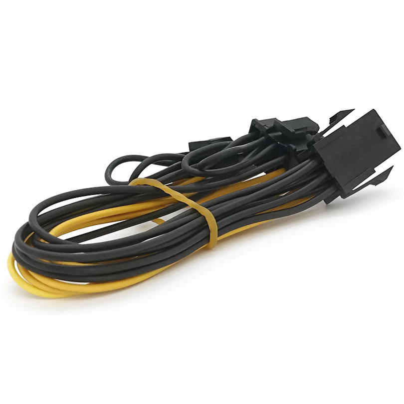 Кабель живлення для відеокарти VOLTRONIC PCIe 6-pin to 2x6+2-pin (21848)